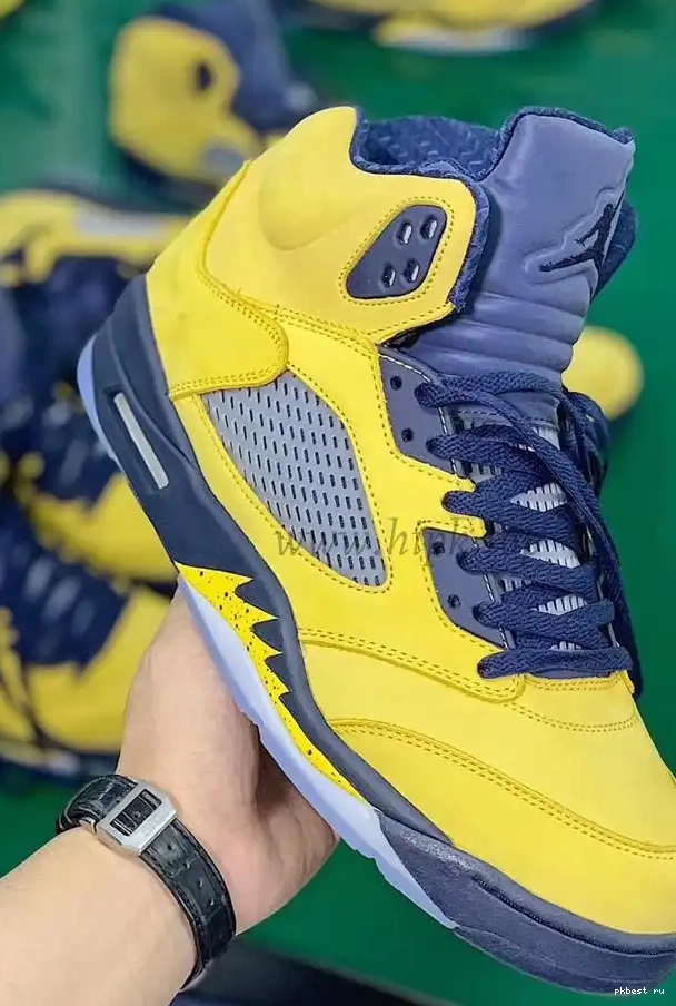 to V Amarillo Air Jordan ship SP GOD Inspire materials Navy 5 Retro Michigan retail PK ready 0610
